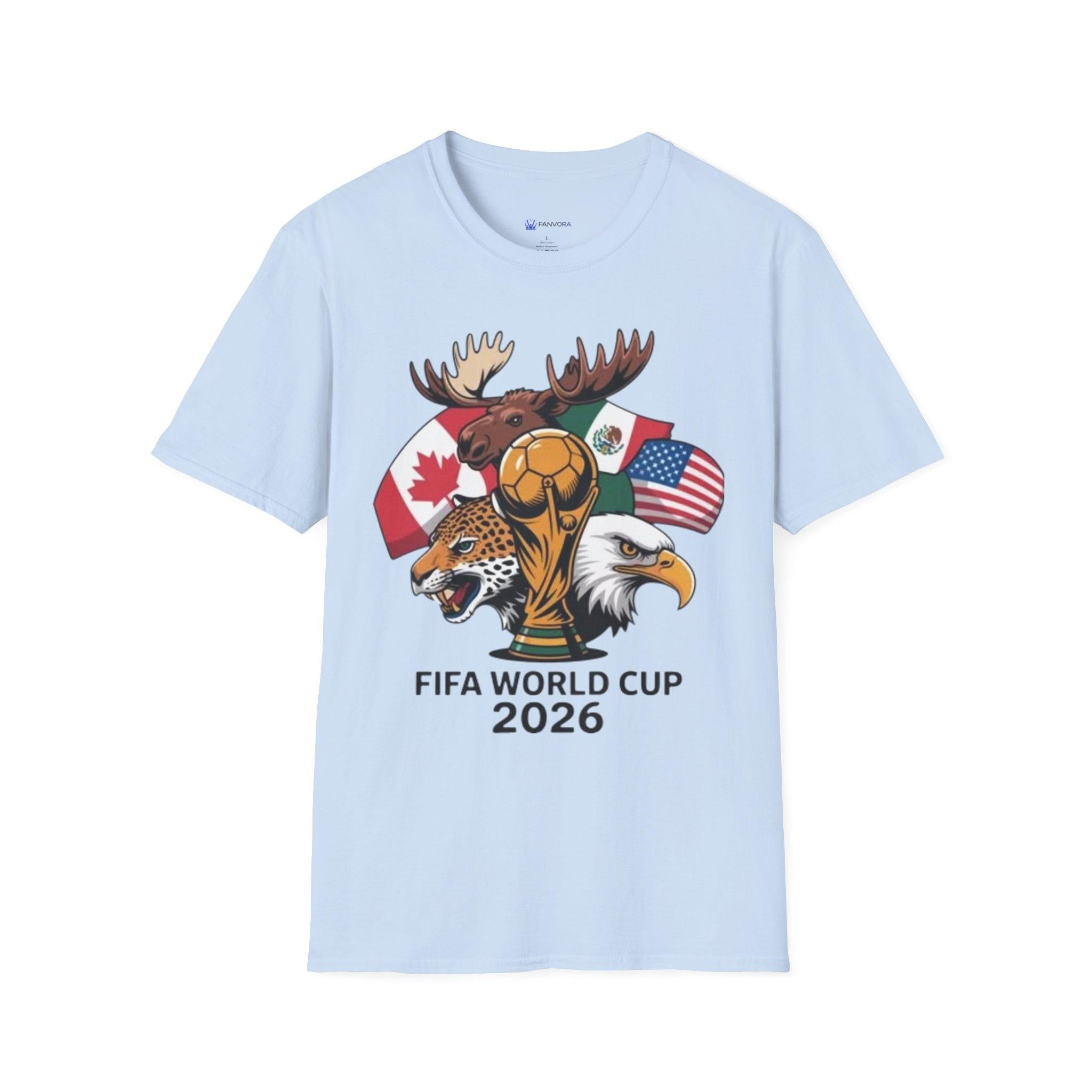 World Cup 2026 T-Shirt – USA, Canada & Mexico Soccer.