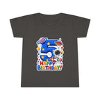 Toddler T-Shirt - Space 5th Birthday "Happy Birthday" Astronaut Number 5 Tee