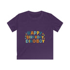 Happy Birthday Dino Boy Kids Tee