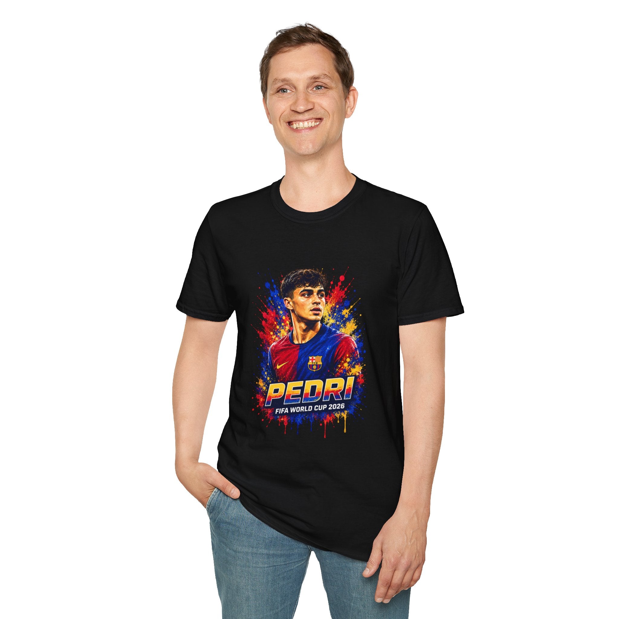 T-Shirt — 'Spain legend' Color Splash Soccer Portrait Tee