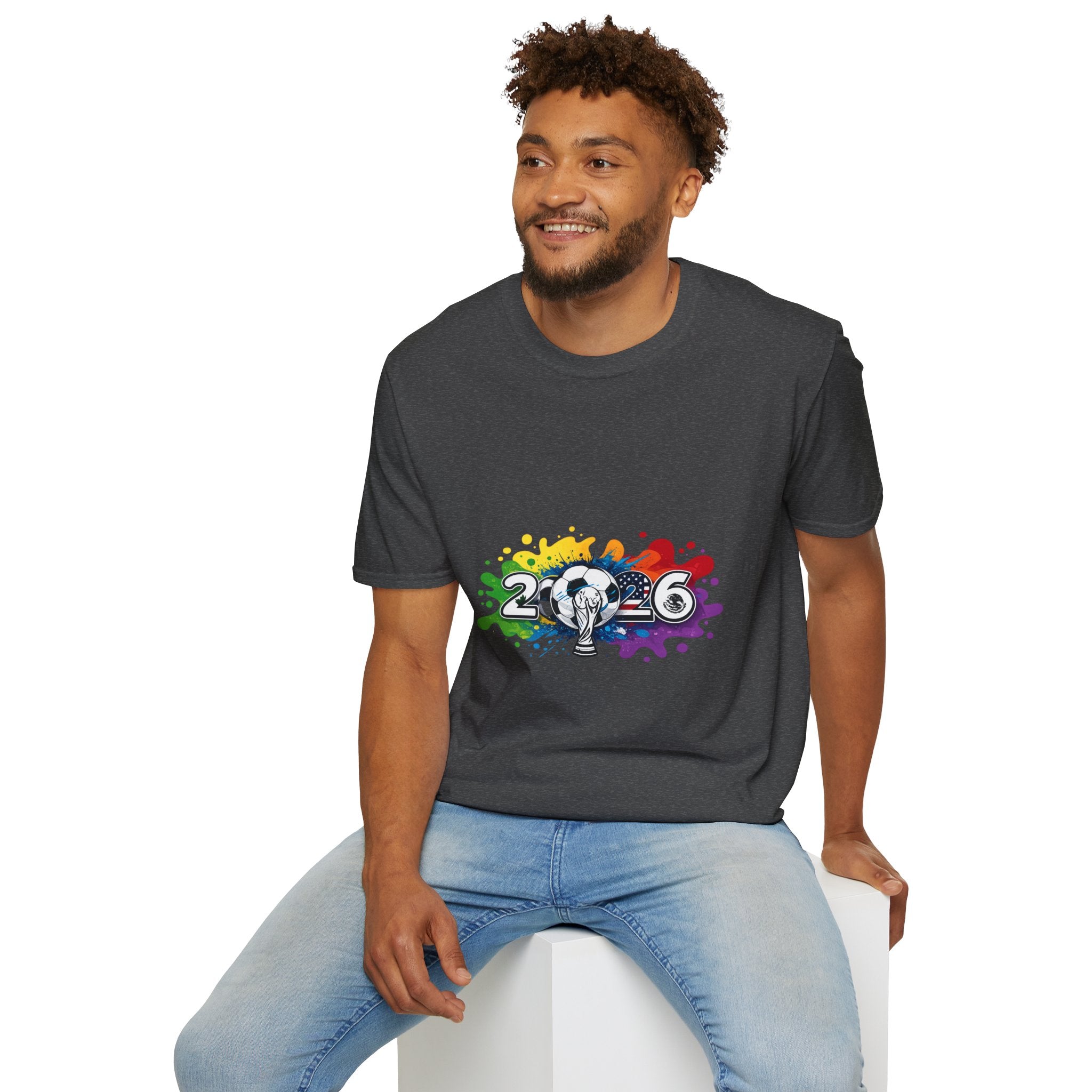 2026 Rainbow Soccer T‑Shirt — Pride Soccer Fan Shirt