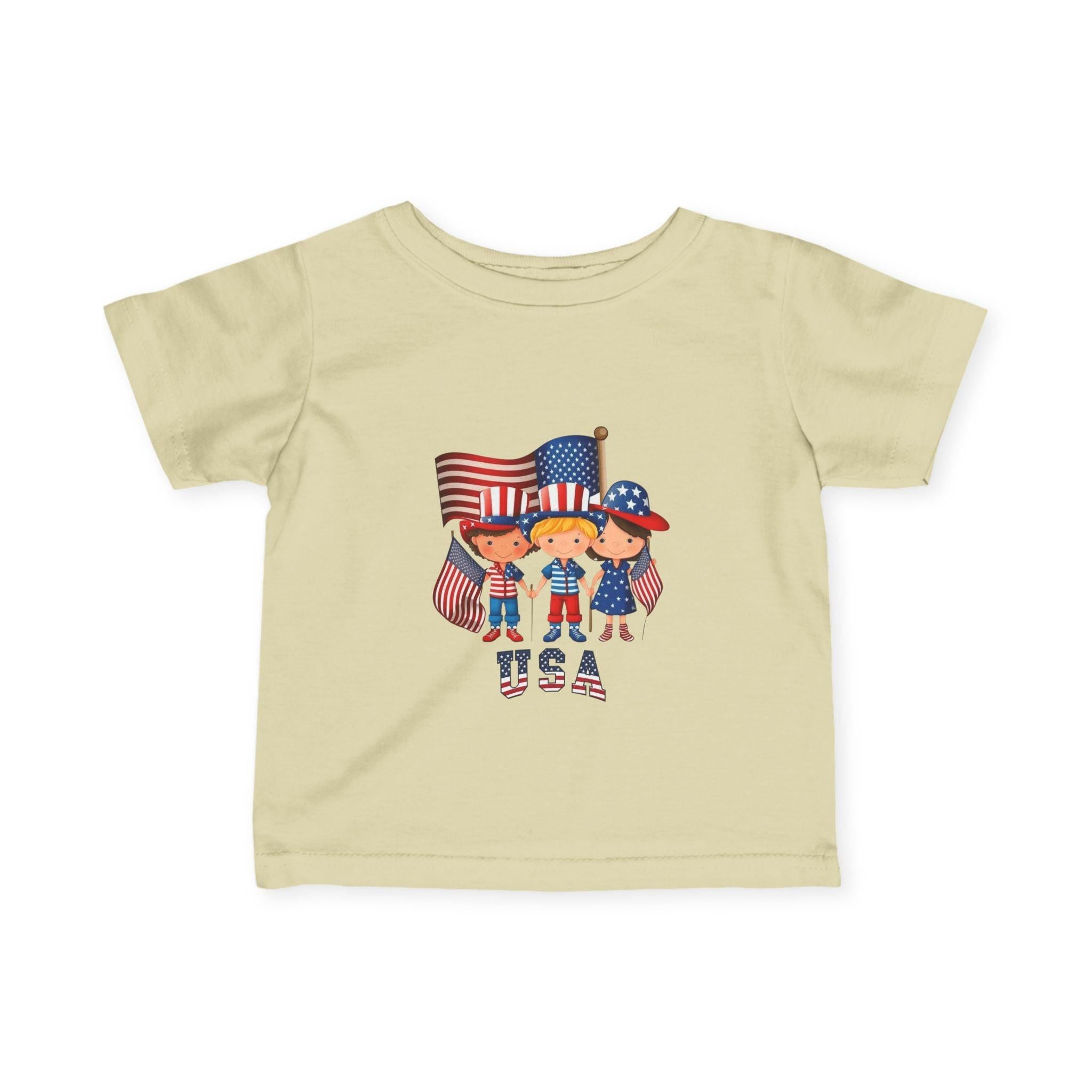 Infant 4th of July Tee — Cute USA Baby Patriotic Shirt.
