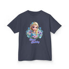 Kids Tee — 'Happy Birthday' Princess Floral Design