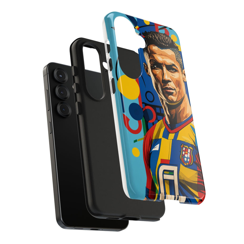 Portugal  legend Pop Art Tough Phone Case — Colorful Soccer Legend Protective Cover