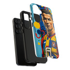 Portugal  legend Pop Art Tough Phone Case — Colorful Soccer Legend Protective Cover