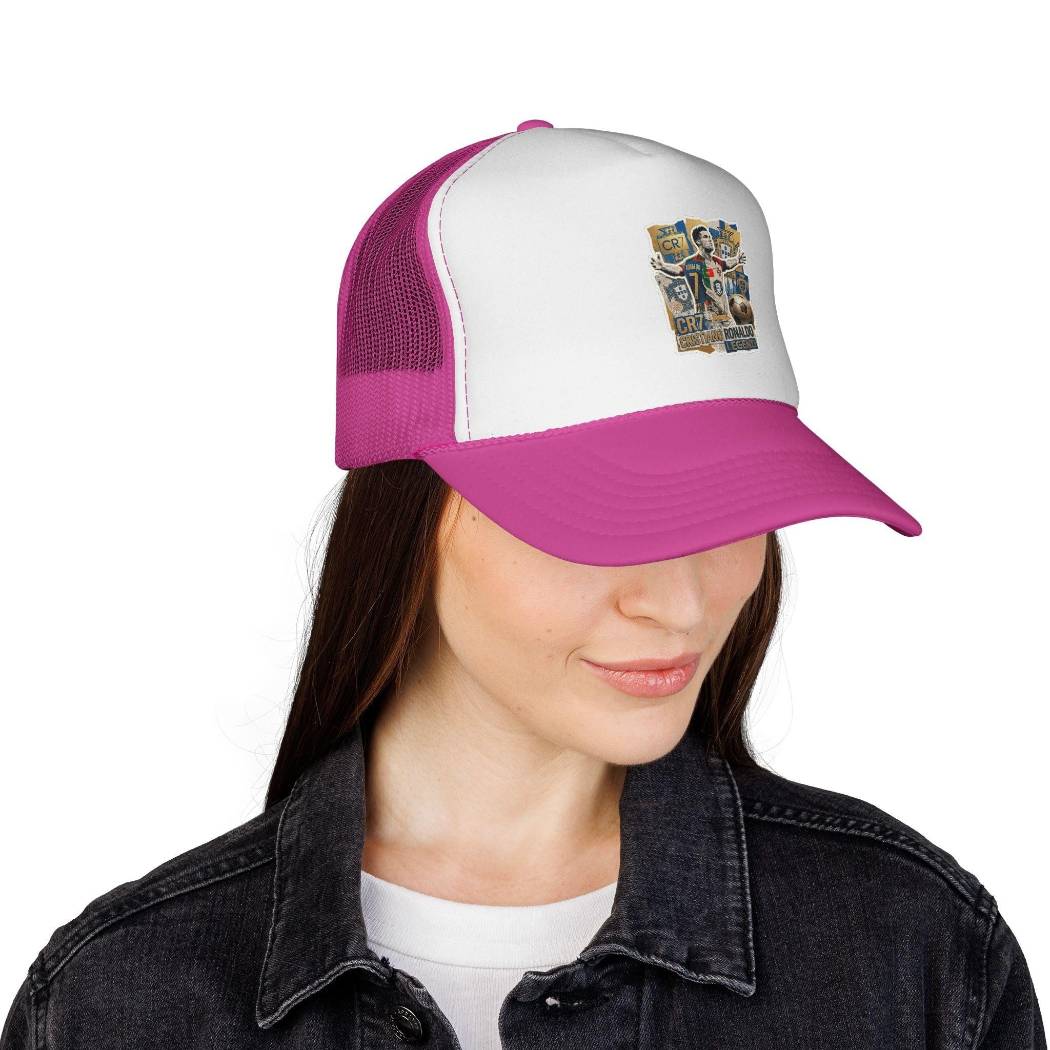 CR7 Fan Inspited Cap — Vintage Soccer Fan Mesh Hat.