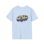 Soccer Player Graphic T-Shirt — 'England Legend' Blue Splash Design