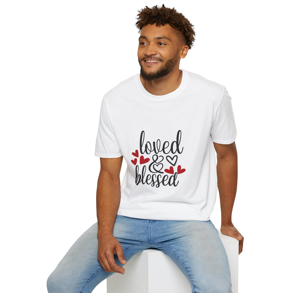 Loved & Blessed T-Shirt — Women’s Inspirational Heart Tee