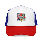 soccer cup 2026 Foam Trucker Hat — USA Soccer Patch Design