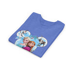 Girls' Frozen Princesses Youth Tee – Elsa & Anna Winter Friends Shirt
