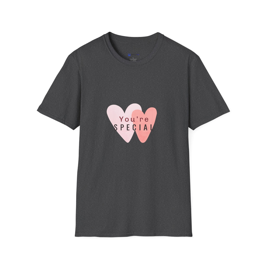 T-Shirt — "You're Special" Pink Heart Graphic Tee — Gift for Friends & Loved Ones