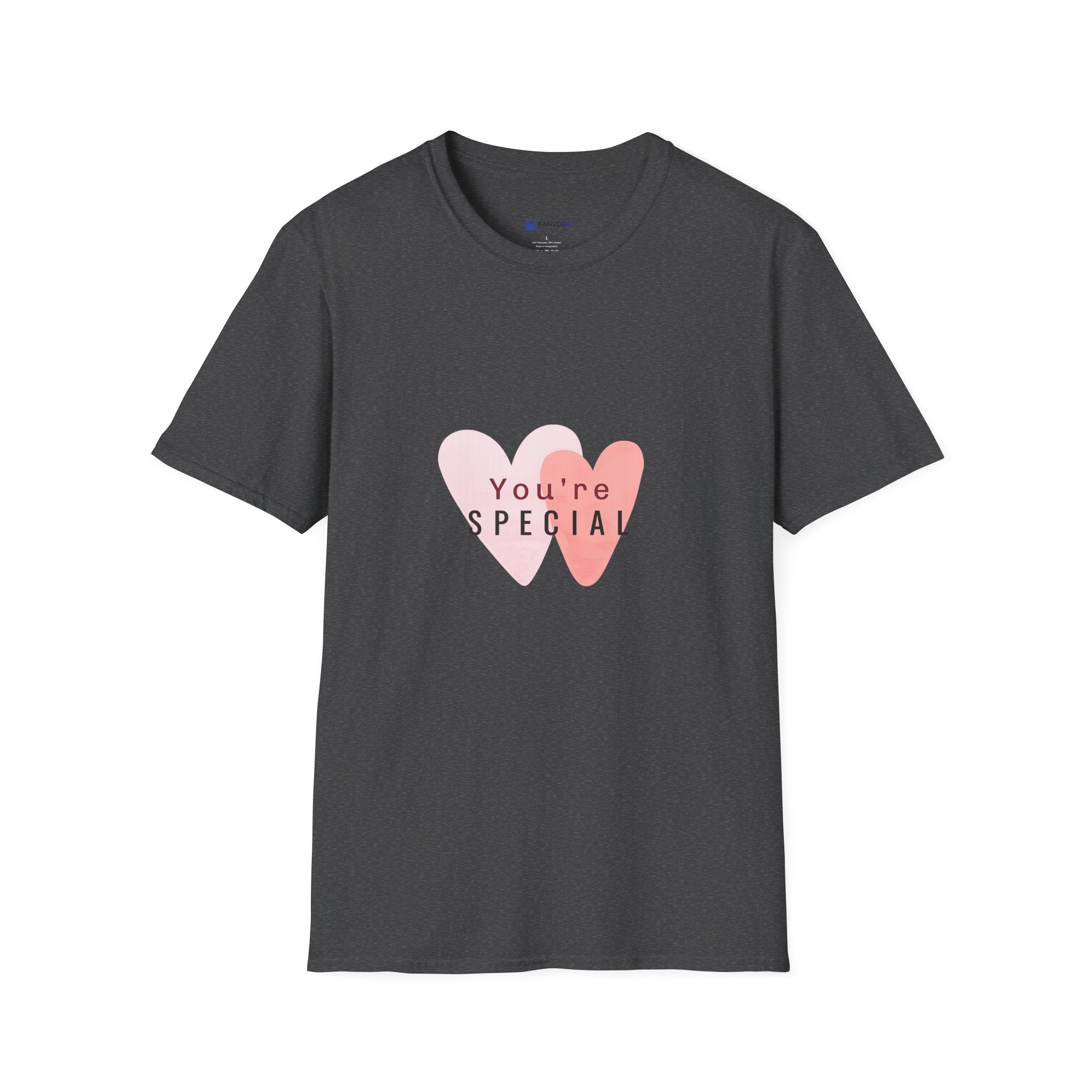 T-Shirt — "You're Special" Pink Heart Graphic Tee — Gift for Friends & Loved Ones