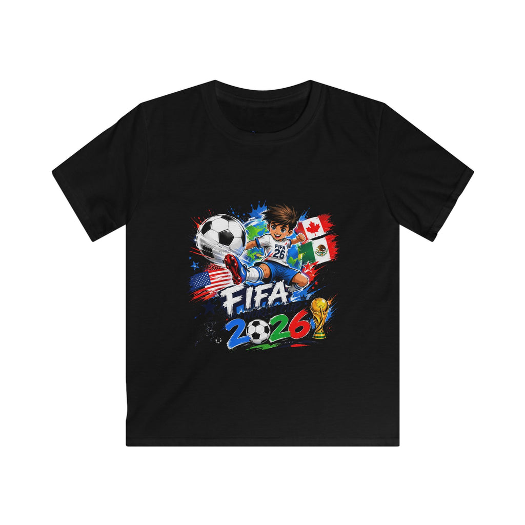 Kids Soccer  2026 Tee cartoon character