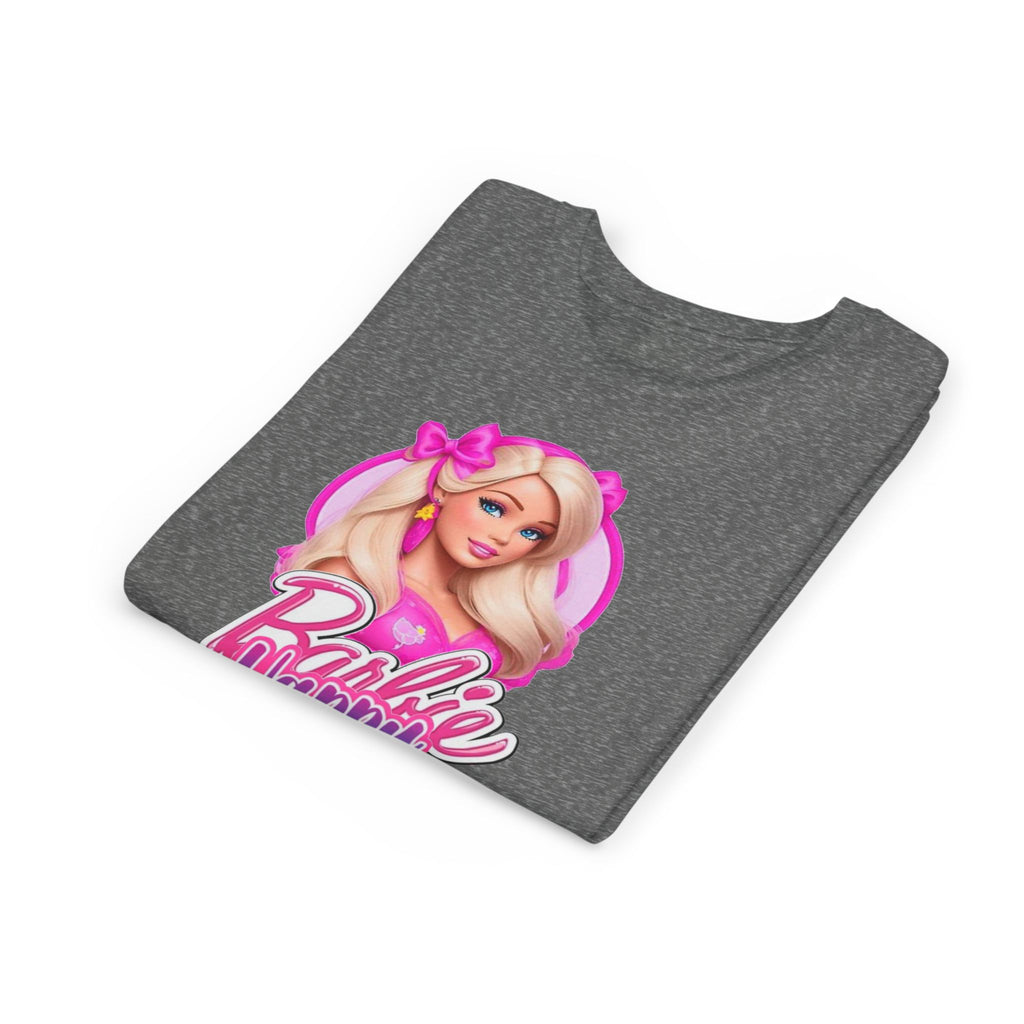 Youth Tee — "Barbie Happy Birthday" Pink Birthday Graphic Shirt