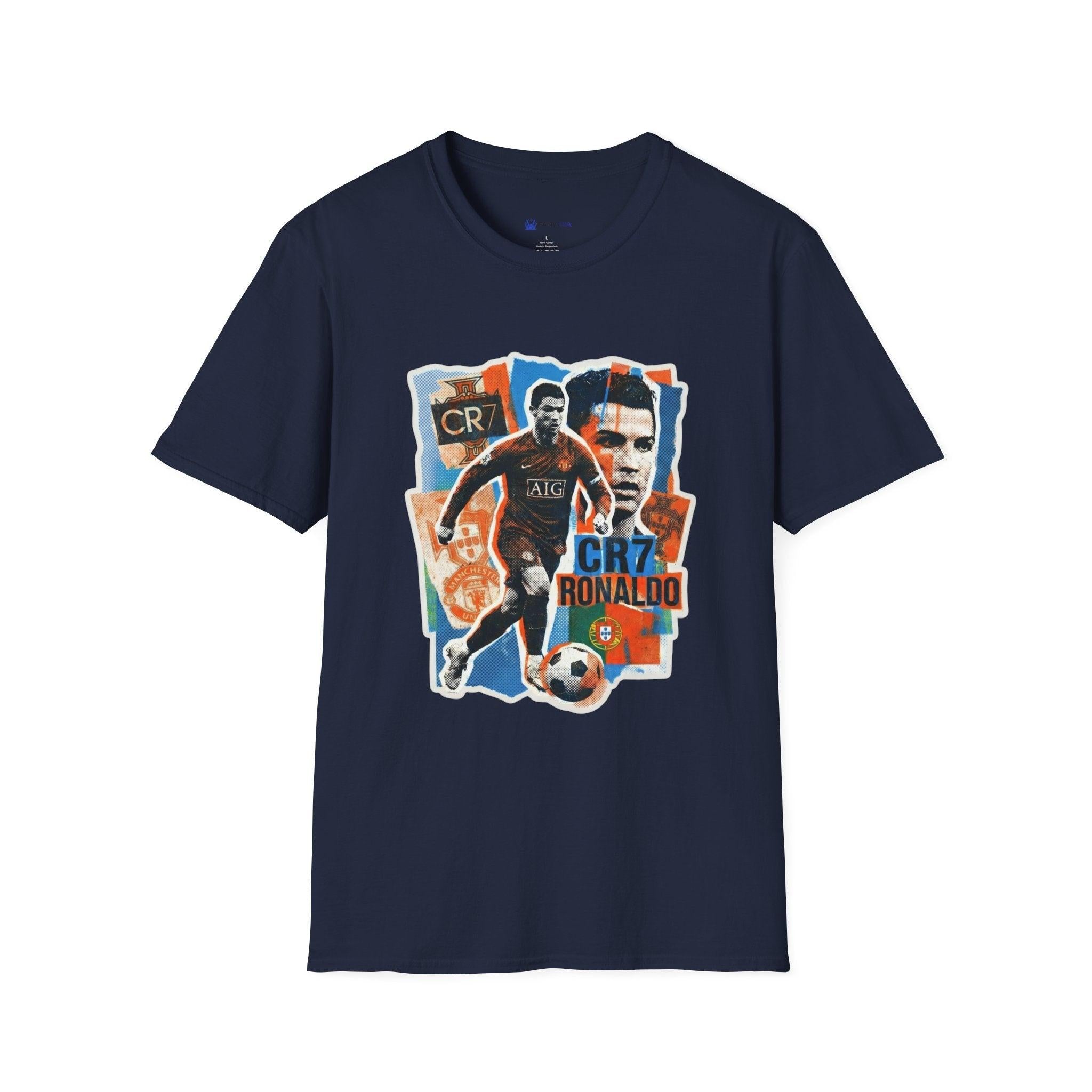 CR7 Soccer Graphic T-Shirt — Vintage Collage World Cup 2026 Fan Inspired.