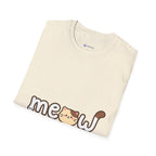 Cat Meow T-Shirt — Cute Cartoon Kitty Graphic Tee