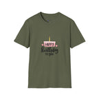 Birthday Cake T-Shirt — "Happy Birthday to You" Cute Candle Design