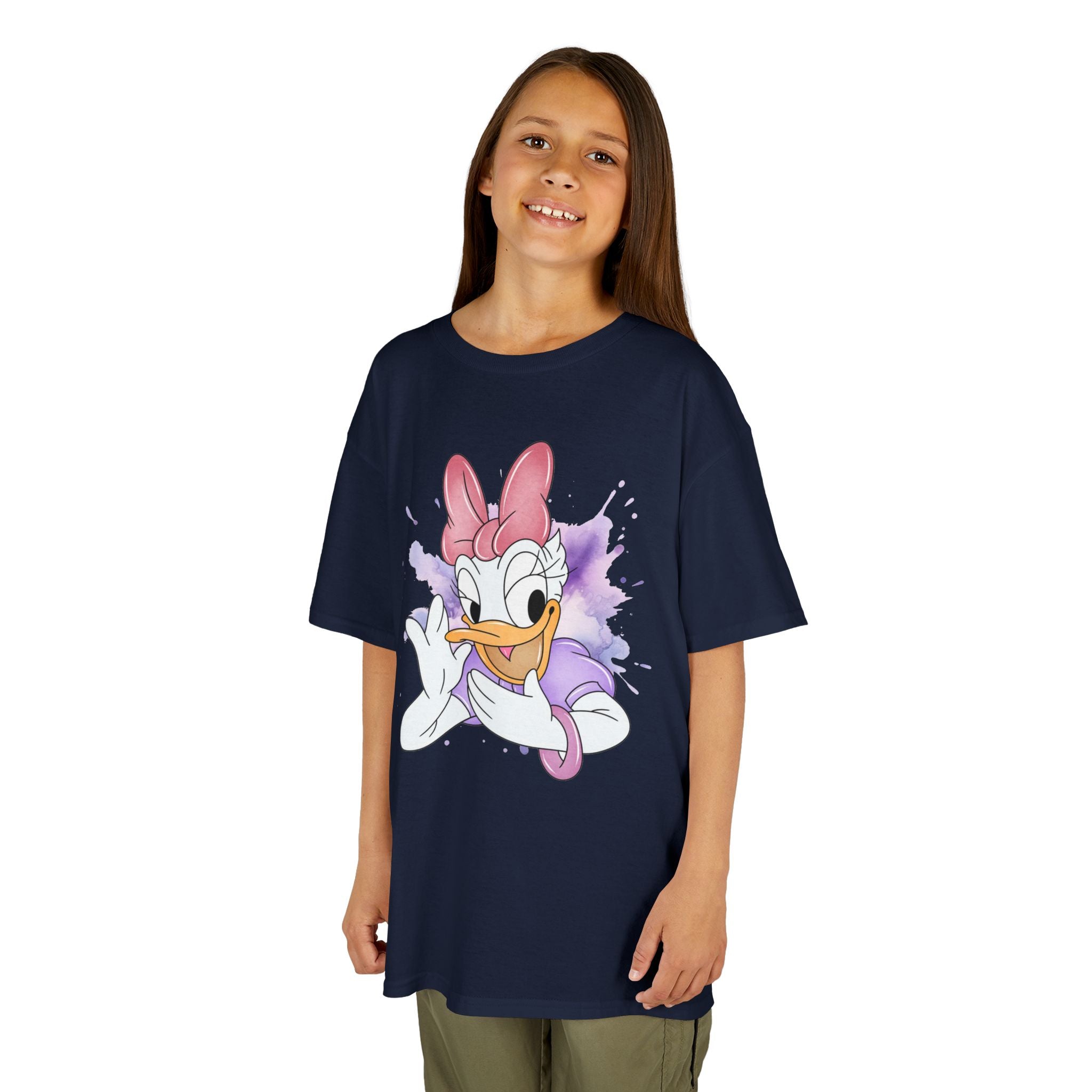 Kids Tee — Cute Daisy Duck Watercolor Graphic