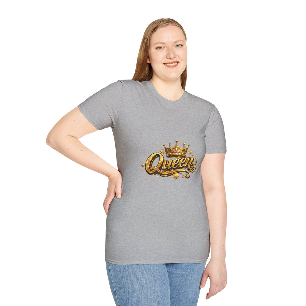 Queen Graphic T-Shirt — Gold Crown Design