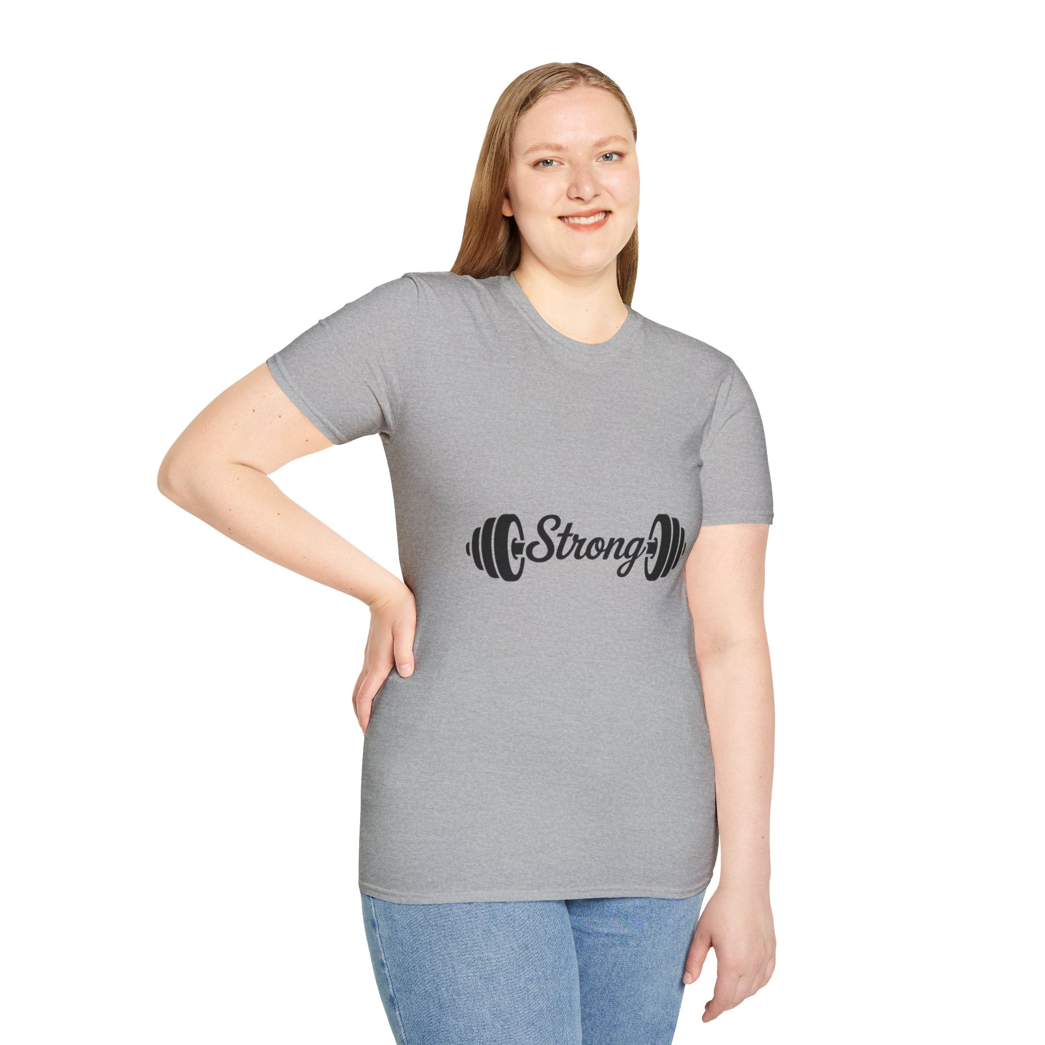 Strong Barbell T-Shirt — Fitness Weightlifting Tee