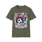 Soccer  Cup T-Shirt – "Go Team! Cup Soccer" USA Flag Design