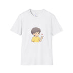 Cute Boy Cartoon Heart T-Shirt – Kawaii Cute Kid Character Tee