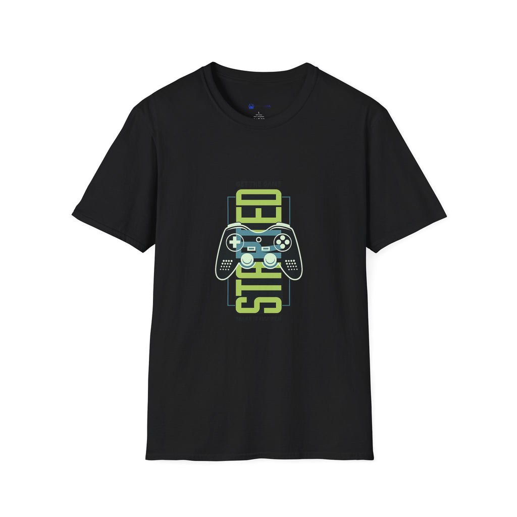 Retro Game Controller T-Shirt — 'STED' Vertical Gamer Graphic Tee