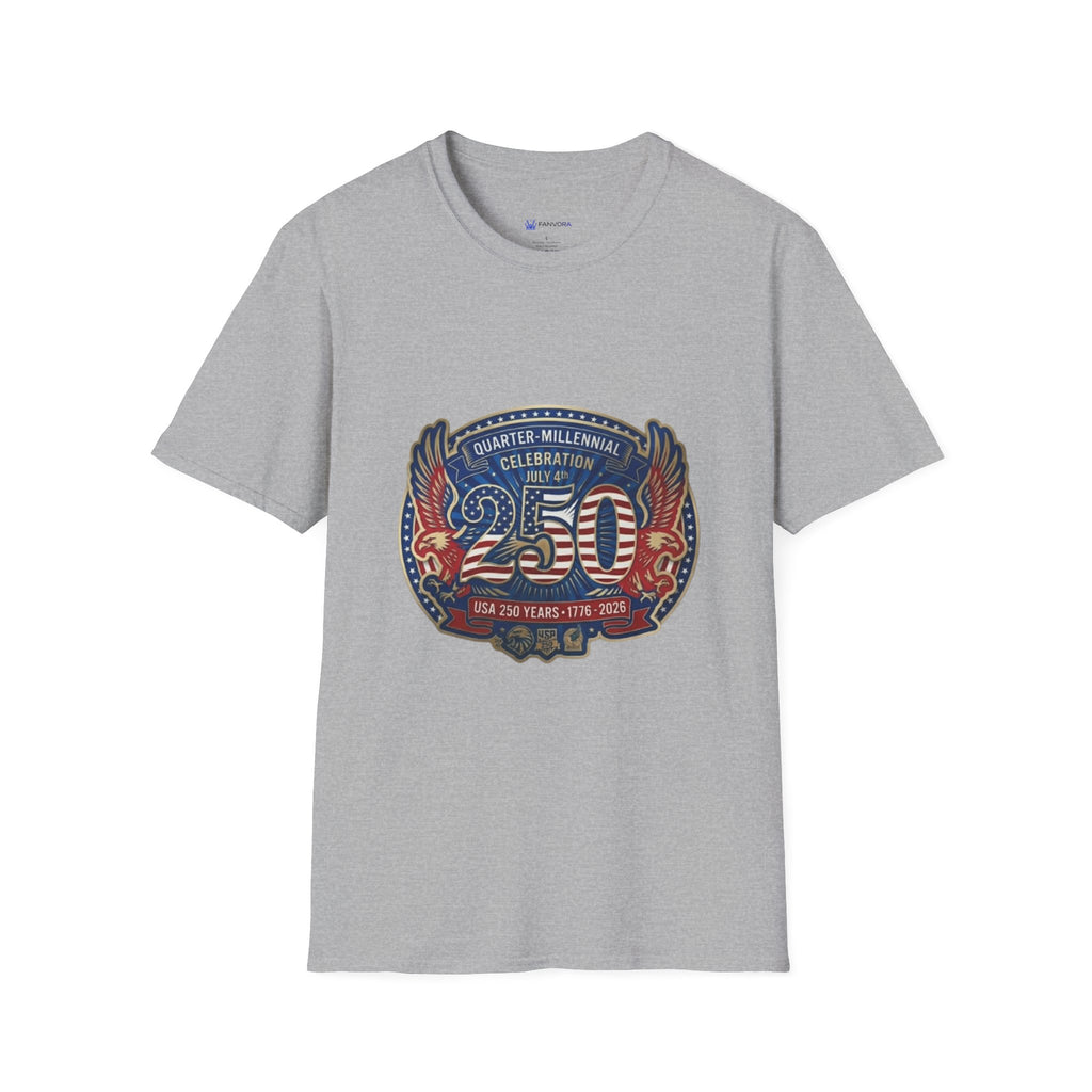 250th Anniversary - 4th of July Patriot Graphic T-Shirt — Patriotic '250' Celebration Design