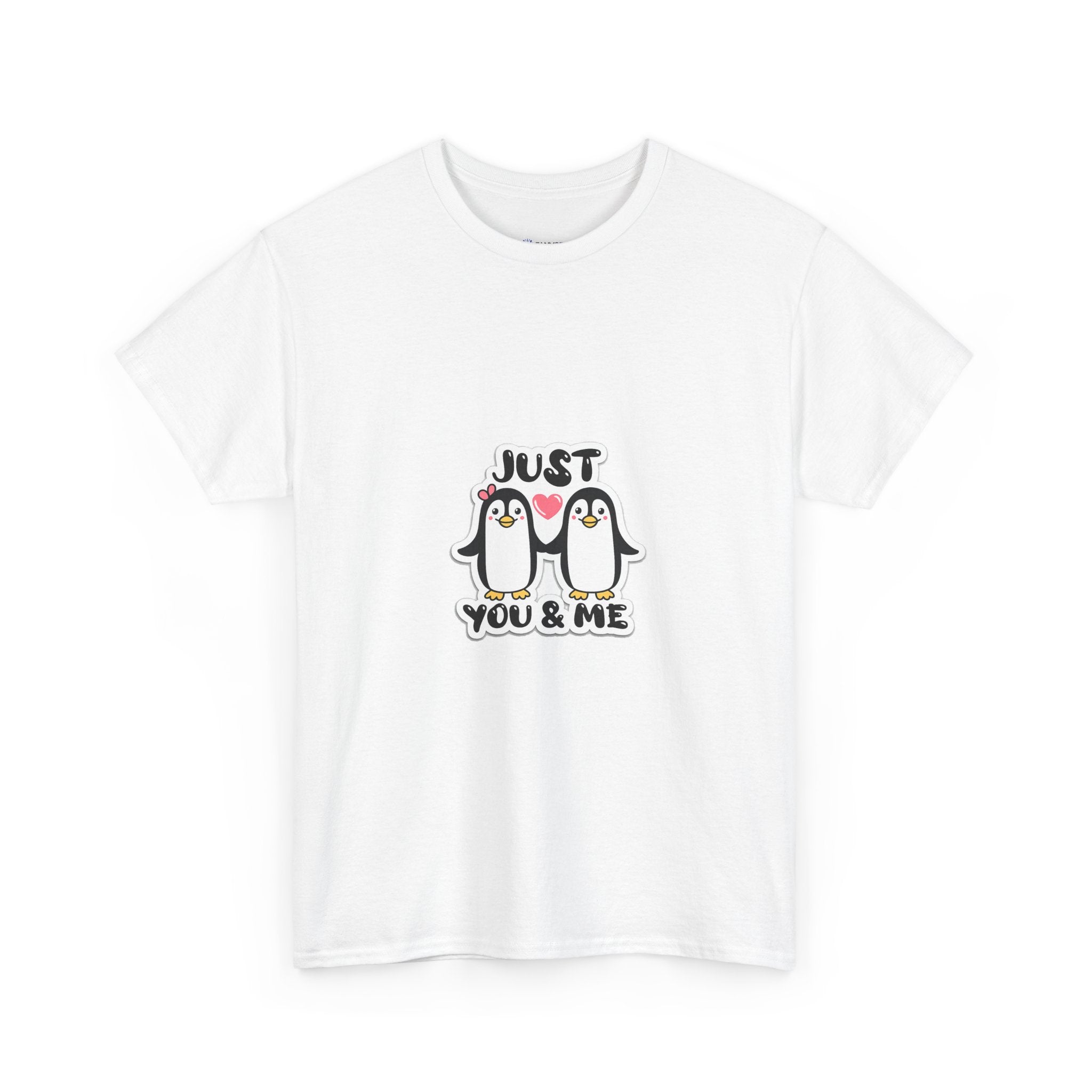 Just You & Me Penguin Tee — Cute Couples Graphic T-Shirt
