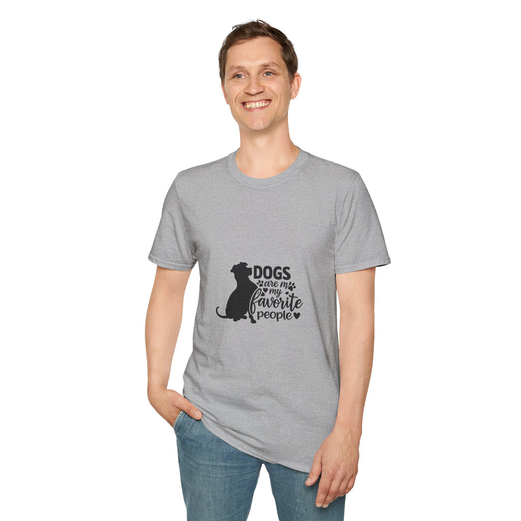 Dog Lover T-Shirt — “Dogs Are My Favorite People” Graphic Tee
