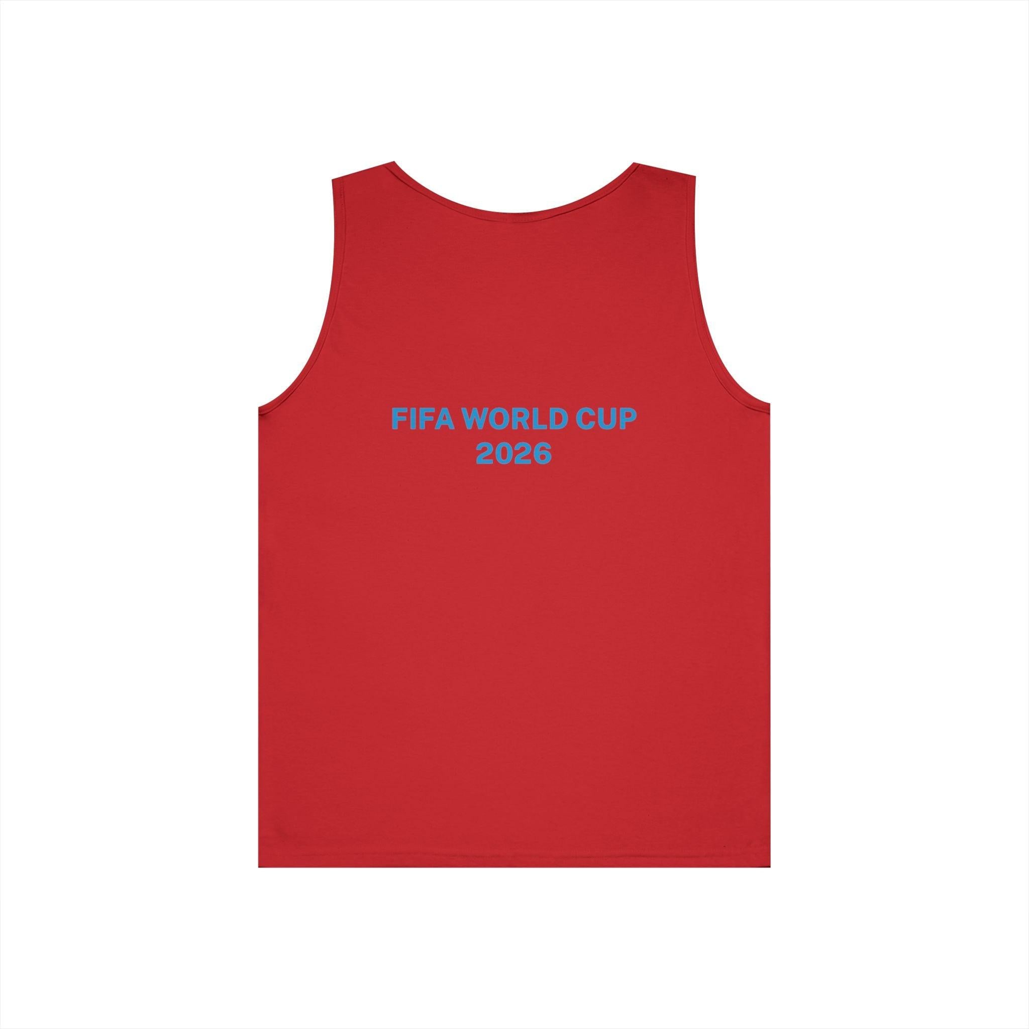 "I am Here to Stay" Argentina Soccer Star Tank Top — Jersey Portrait World Cup 2026.