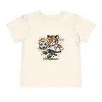 Toddler Soccer Tiger Tee — Cute Kicking Tiger Football Shirt for Kids