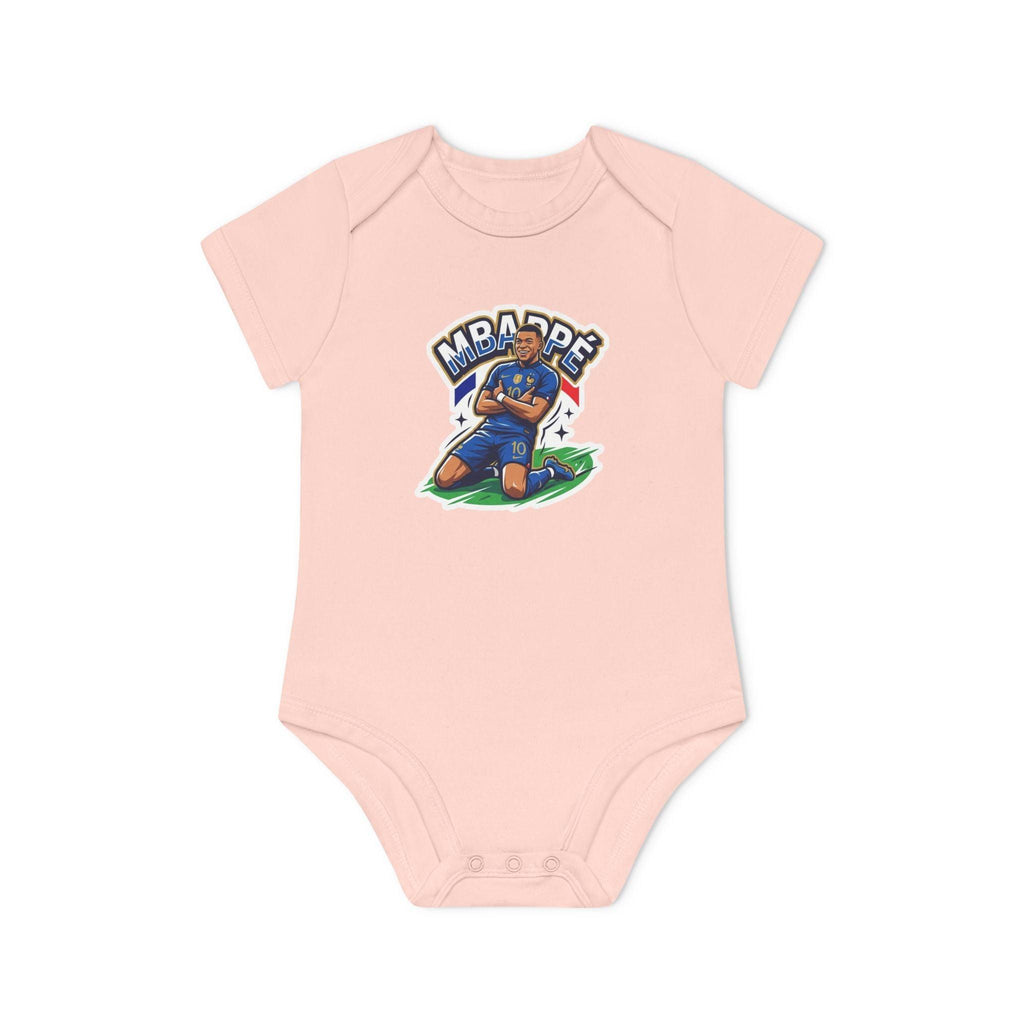 Baby Bodysuit - "France #10 Footballer Rising Star Fan Version" Future Soccer Player & Game Day Energy Organic Baby Onesie.
