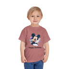 Toddler Tee — Cute Mickey "happy birthday" Birthday Shirt for Kids