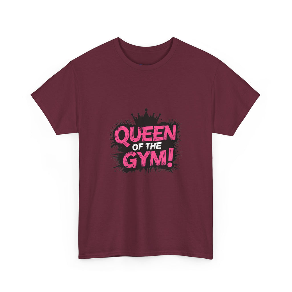 Queen of the Gym T-Shirt — Pink Crown Fitness Tee