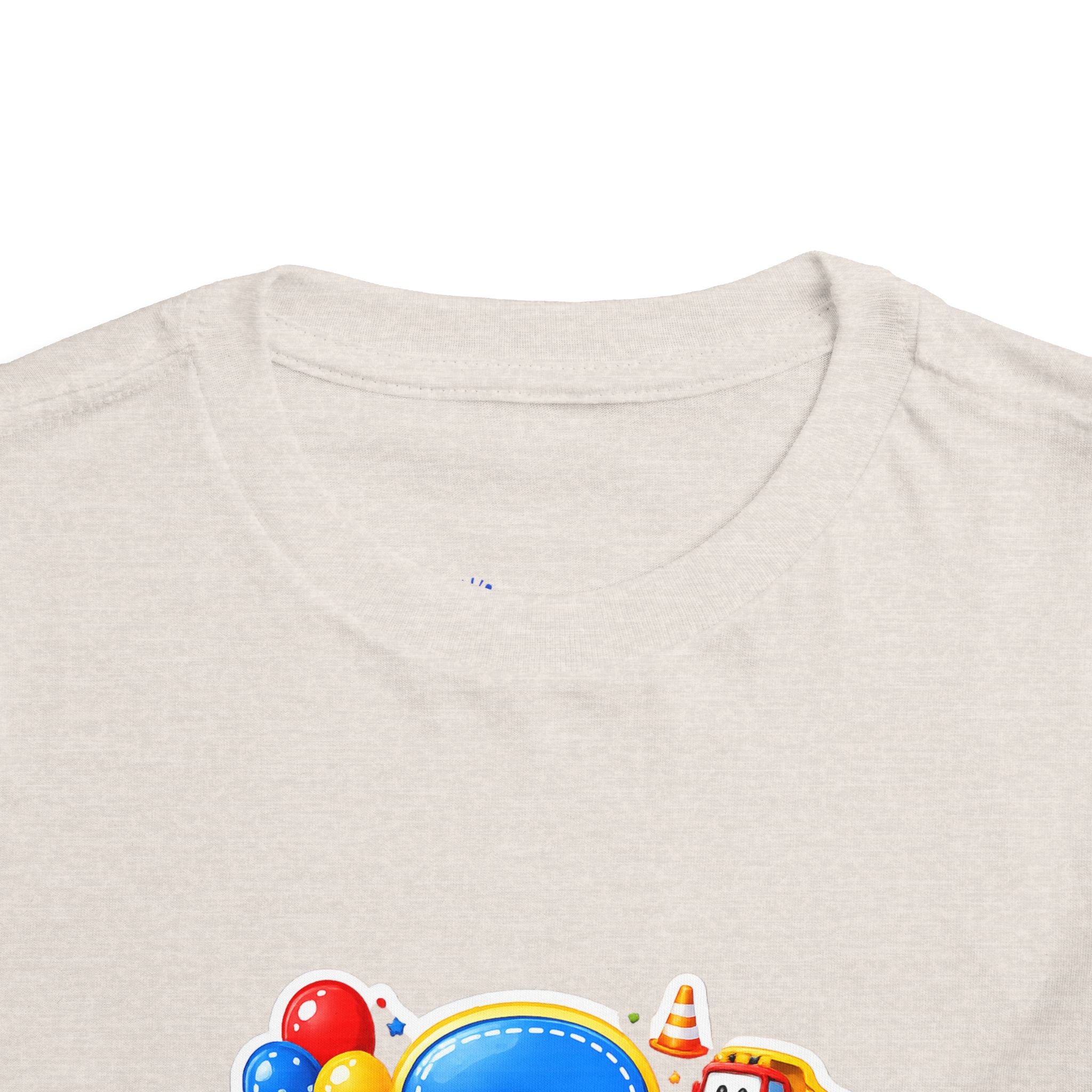 Toddler Birthday Tee — "3" Race Car Happy Birthday Shirt