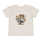 Toddler Soccer Tiger Tee — Cute Kicking Tiger Football Shirt for Kids