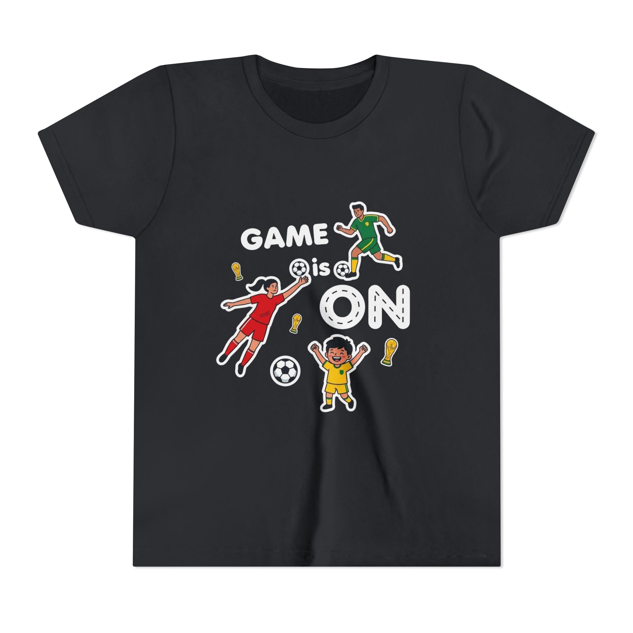 Kids Soccer Players T-Shirt 2026— Youth Football Team Tee