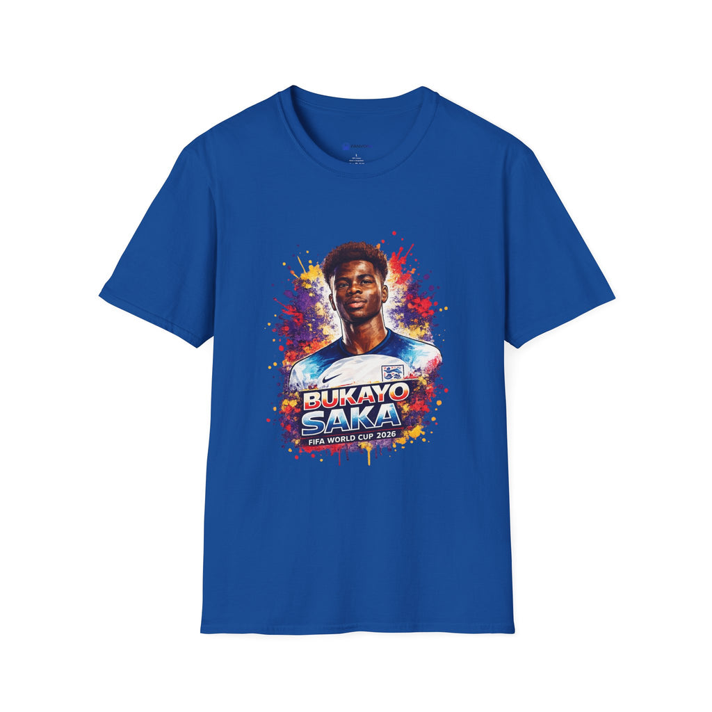 England Lagend Portrait T-Shirt — Color Splash Football Fan Tee