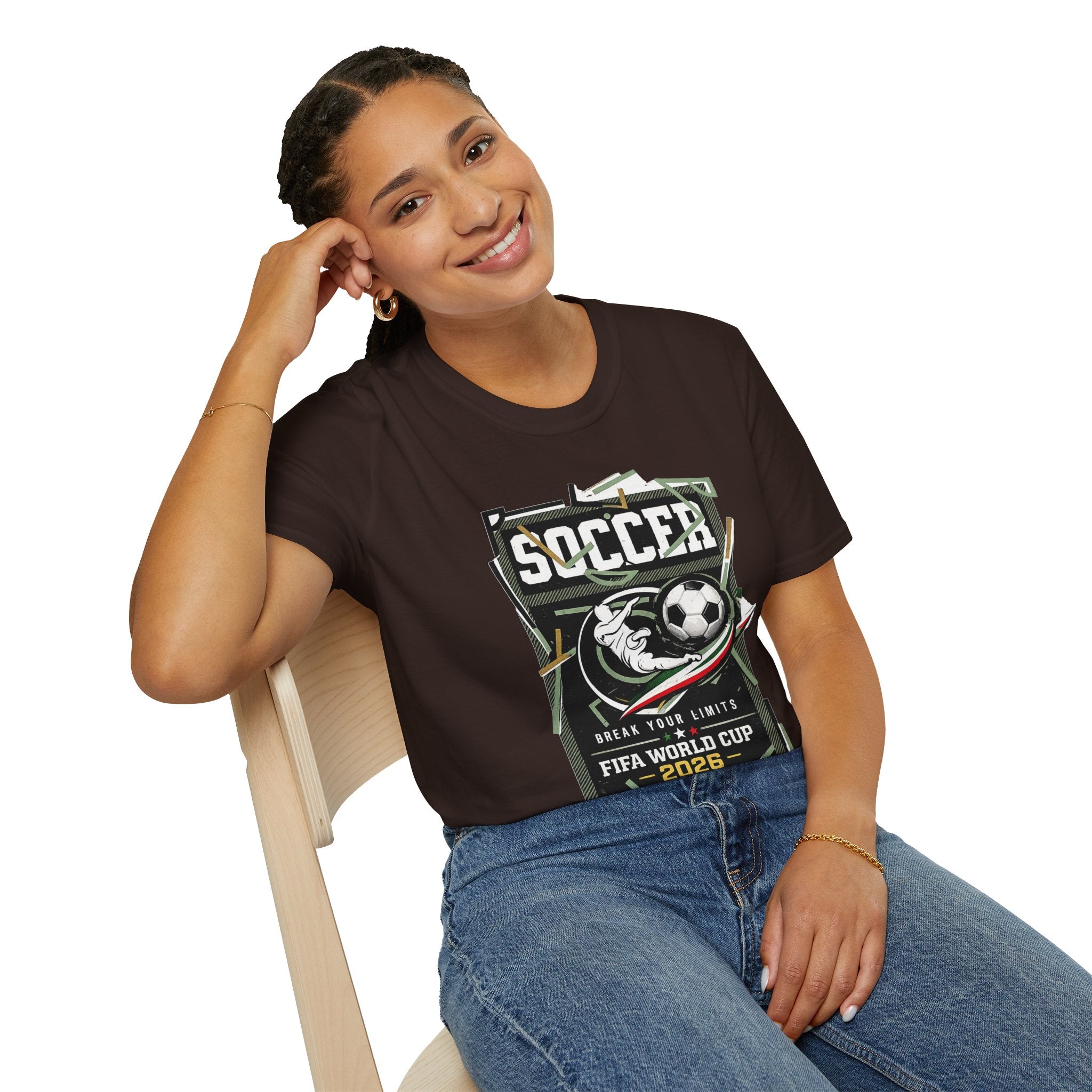 Soccer Cup 2026 Graphic T‑Shirt — Vintage Team Crest Soccer Tee