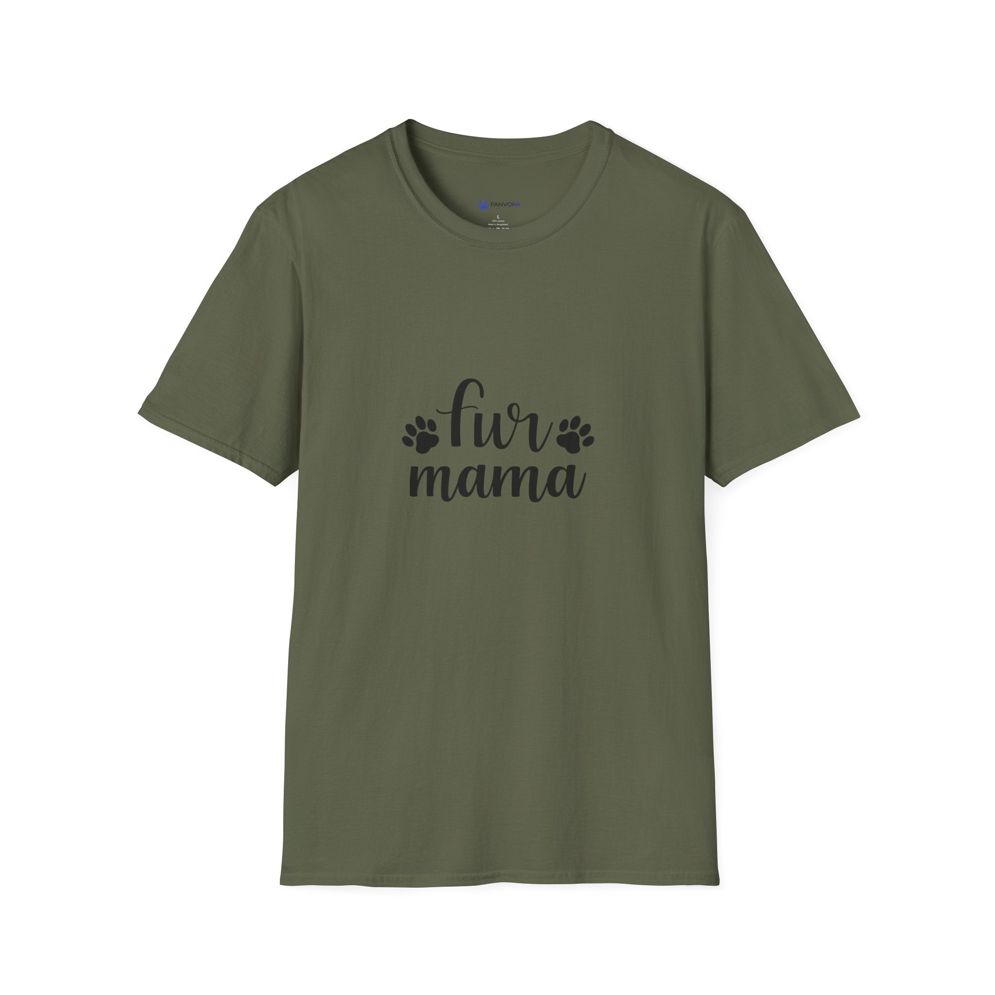 Fur Mama T-Shirt — Cute Paw Print Pet Mom Tee