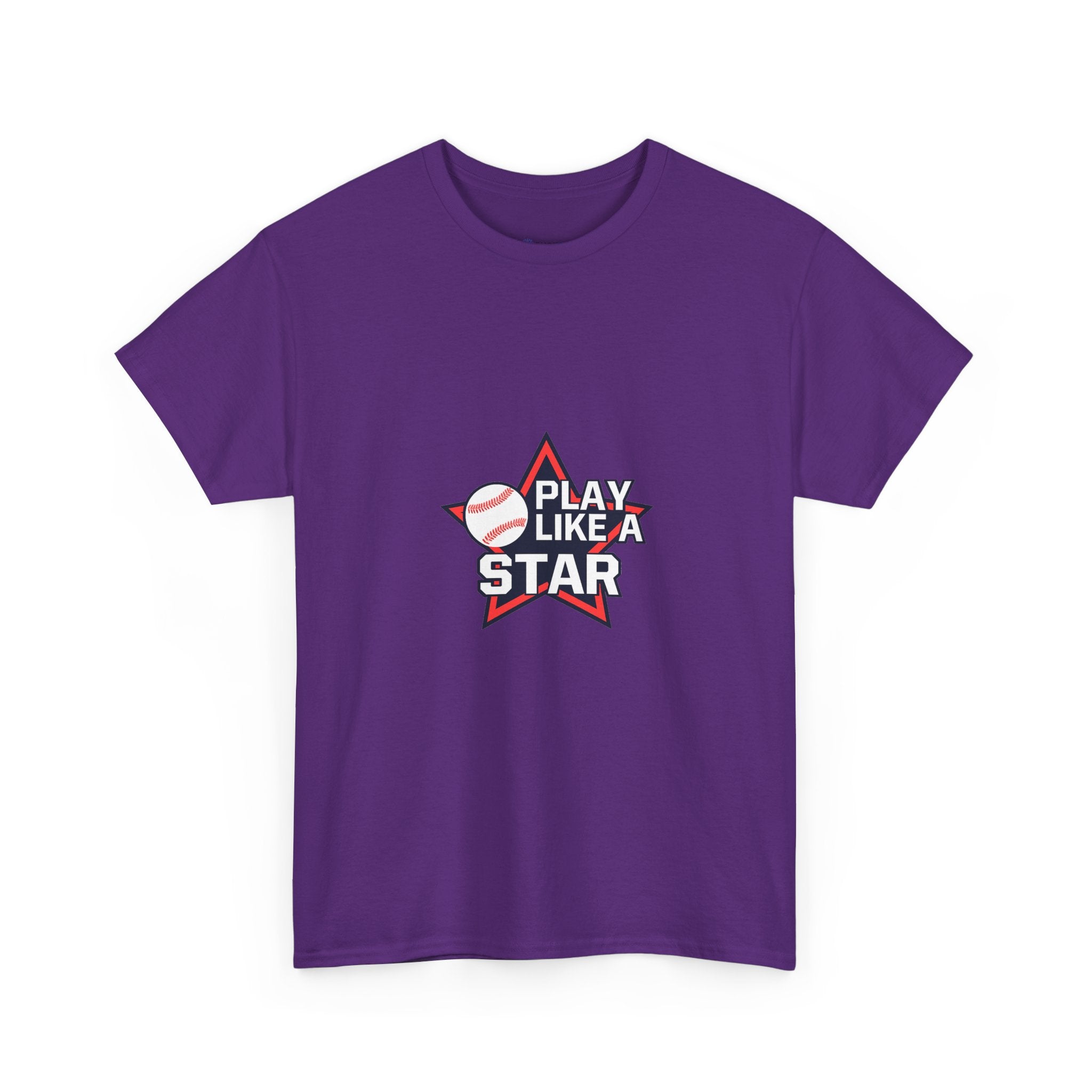 Play Like a Star Baseball Tee — Kids & Youth Sports Shirt