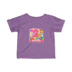 2nd Birthday Infant Tee - Cute Giraffe & Balloons Happy Birthday Shirt