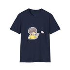 Cute Boy Waving Hearts T-Shirt — Cute Kawaii Cartoon Graphic Tee