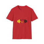 Weightlifting Heart Barbell T-Shirt — Fitness Gym Crusher Tee