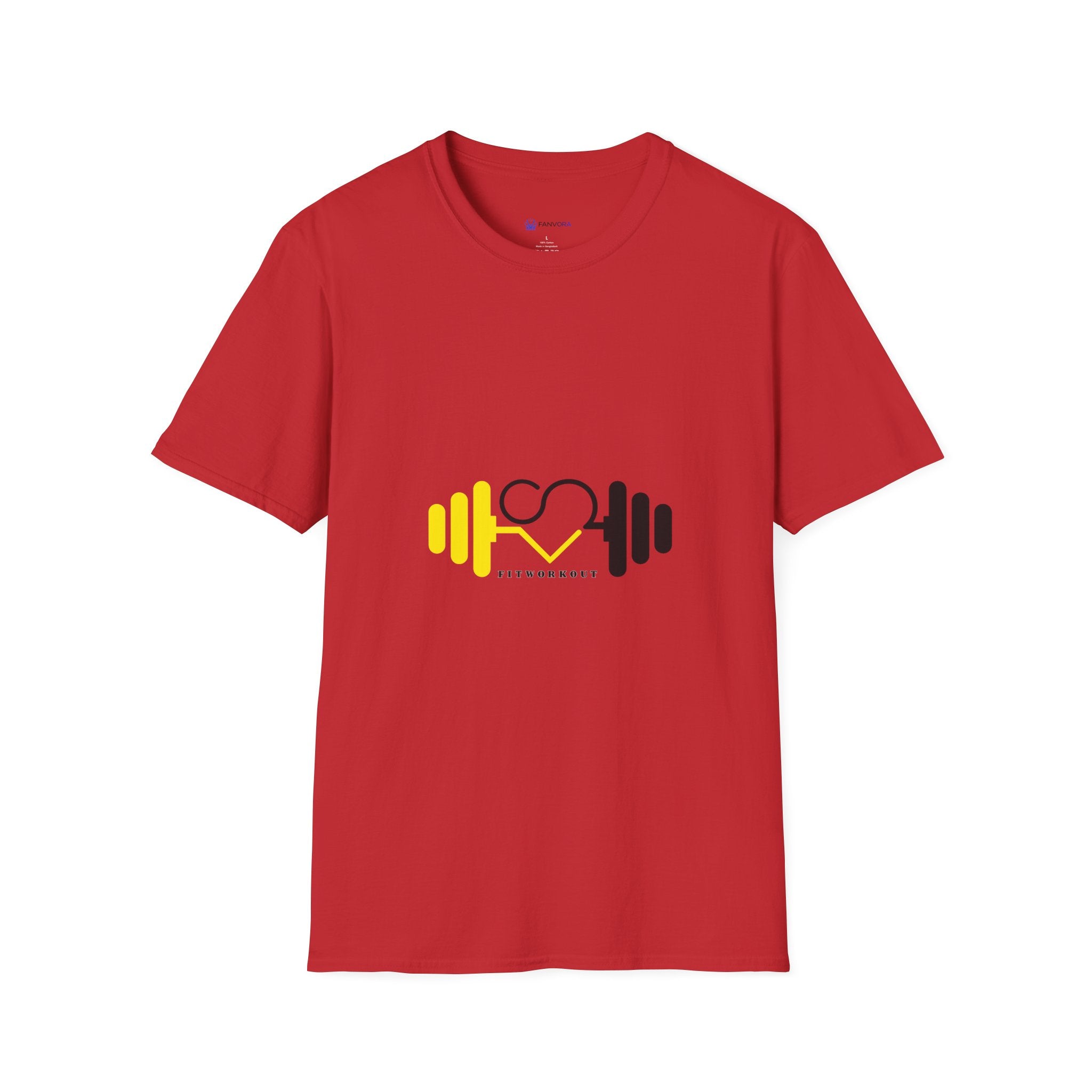 Weightlifting Heart Barbell T-Shirt — Fitness Gym Crusher Tee