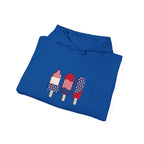 American Patriot Graphic Hoodie — Patriotic Fourth of July Sweatshirt.