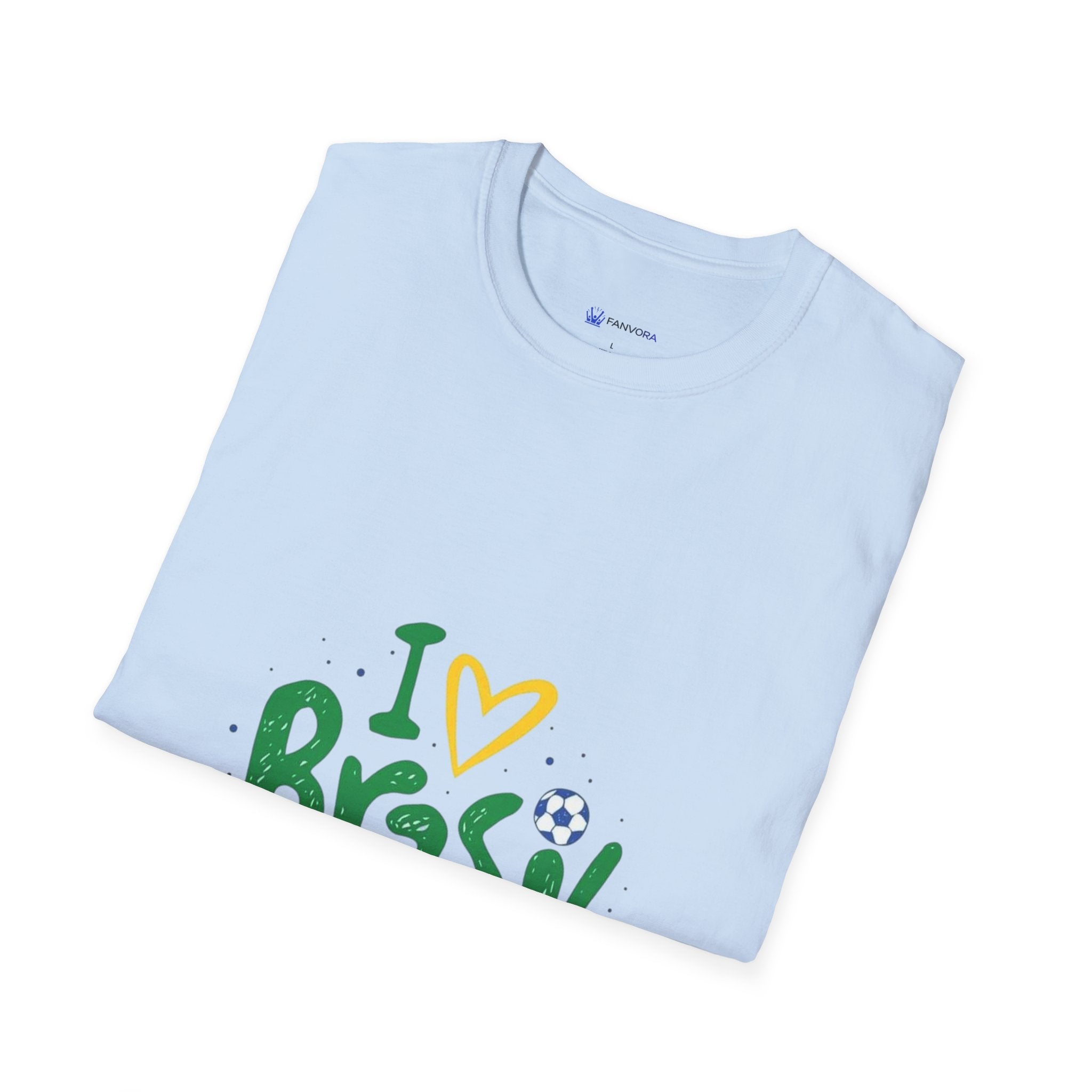Brazil Soccer T-Shirt — I  Brazil Football Fan Tee