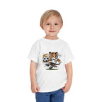 Toddler Soccer Tiger Tee — Cute Kicking Tiger Football Shirt for Kids