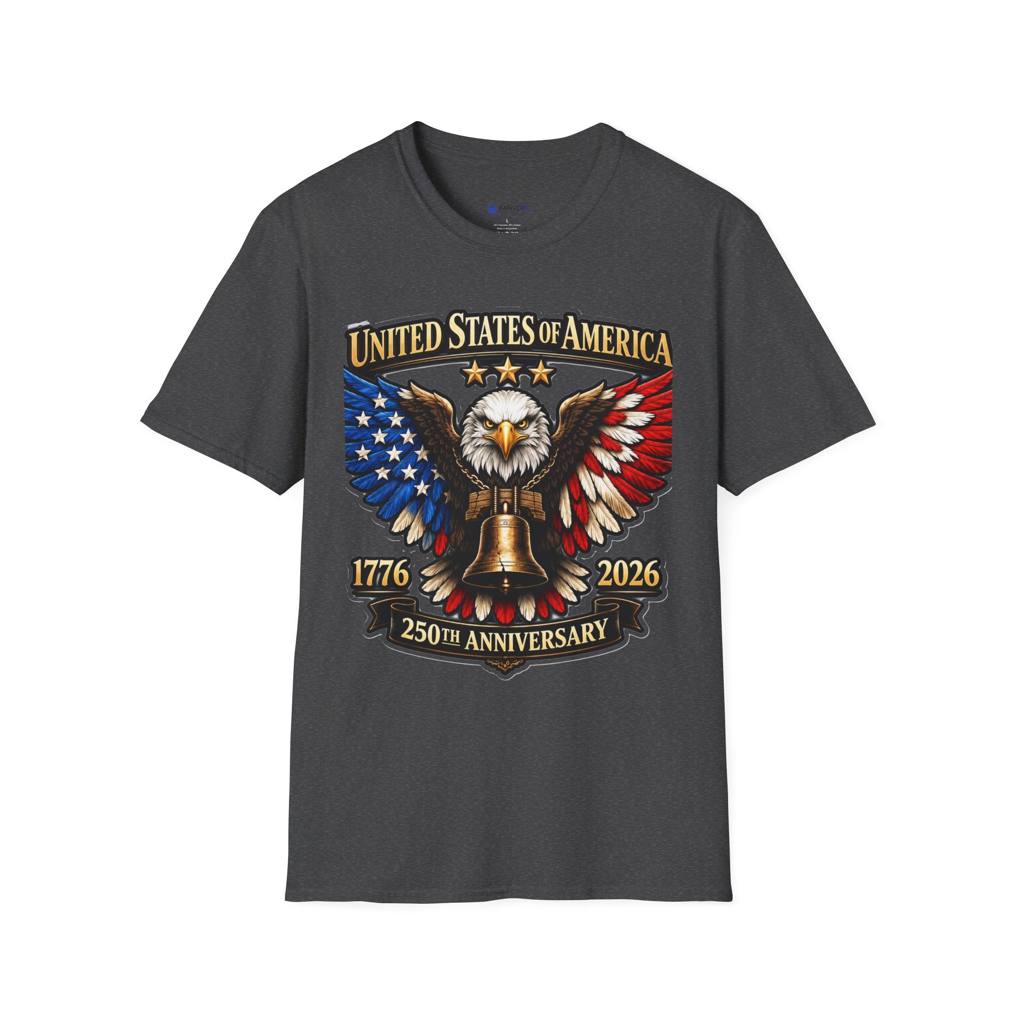 United States of America 250th Anniversary Eagle T-Shirt design.